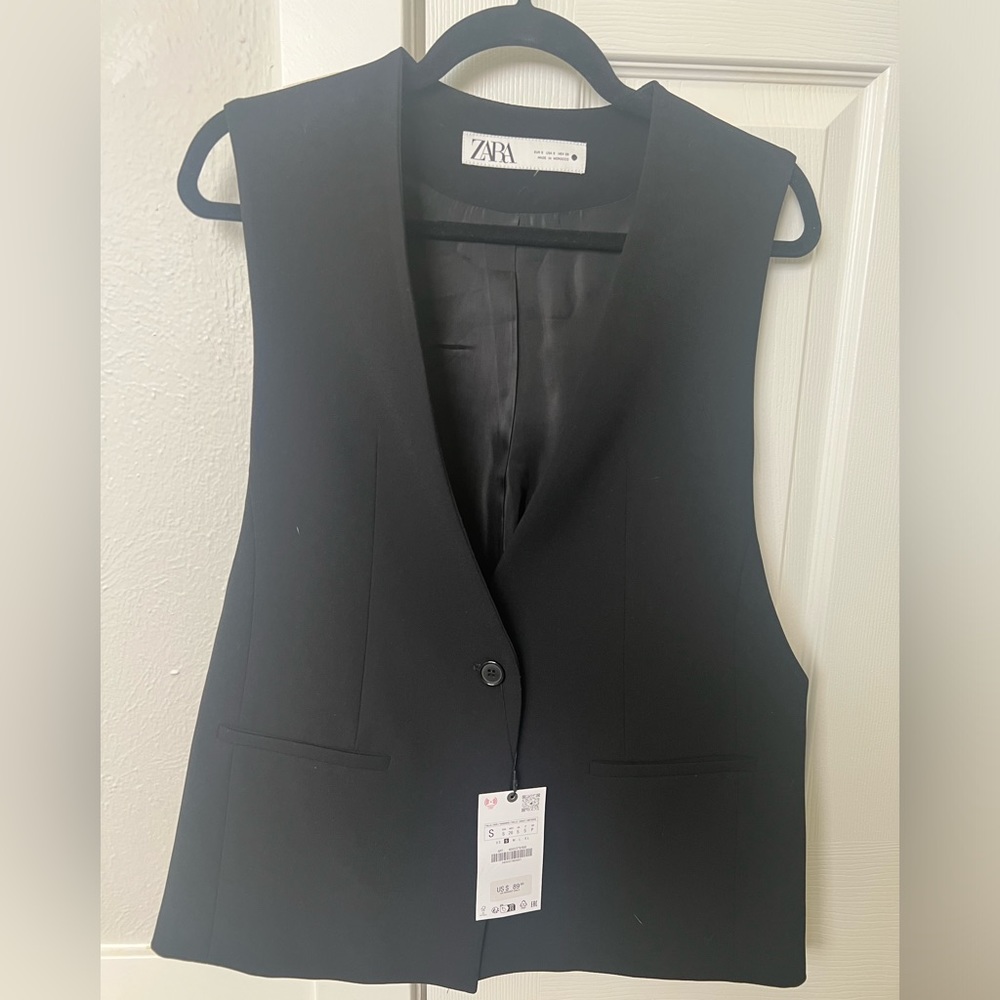 Zara Black Vest for Women